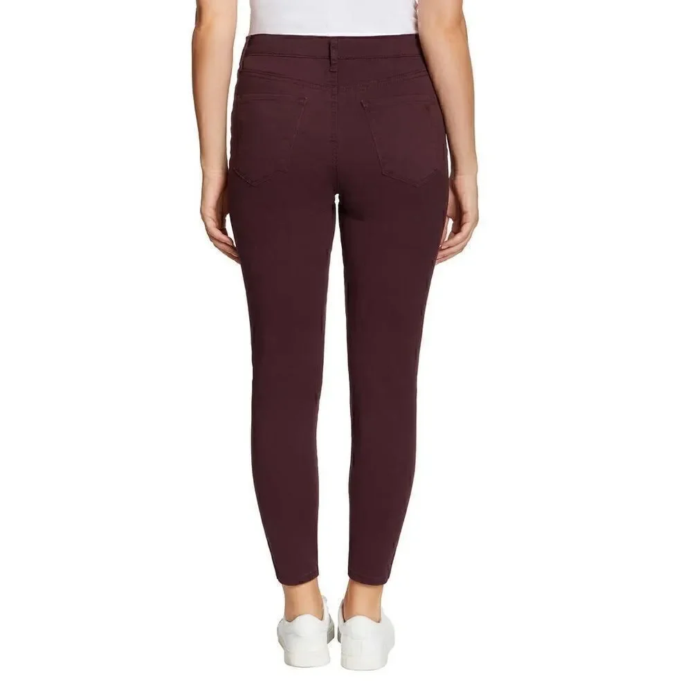 NEW! NWT JESSICA SIMPSON Women Ladies High Rise Skinny Soft Jeans in Wine Red - Picture 5 of 13